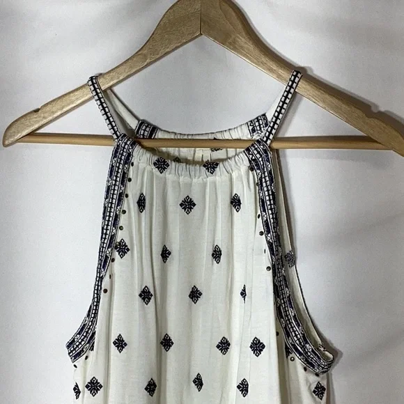 ANTHROPOLOGIE Kiana Embroidered Halter Tank Top Size S - Picture 6 of 12